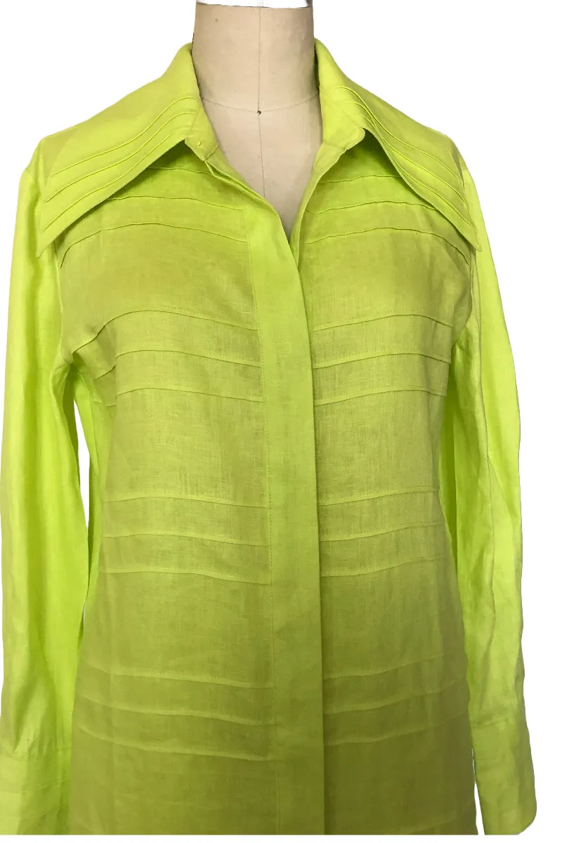 Big Shirt with Tucking Details (White) - Style # 2303K