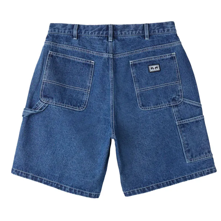 Bigwig denim carpenter short Stone wash indigo