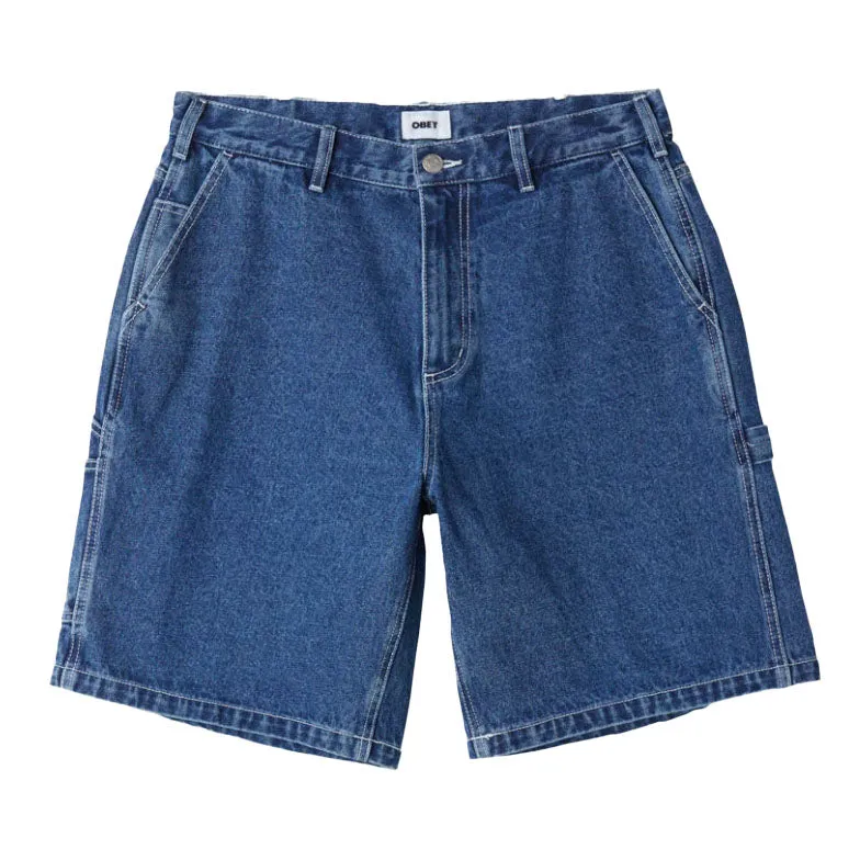 Bigwig denim carpenter short Stone wash indigo