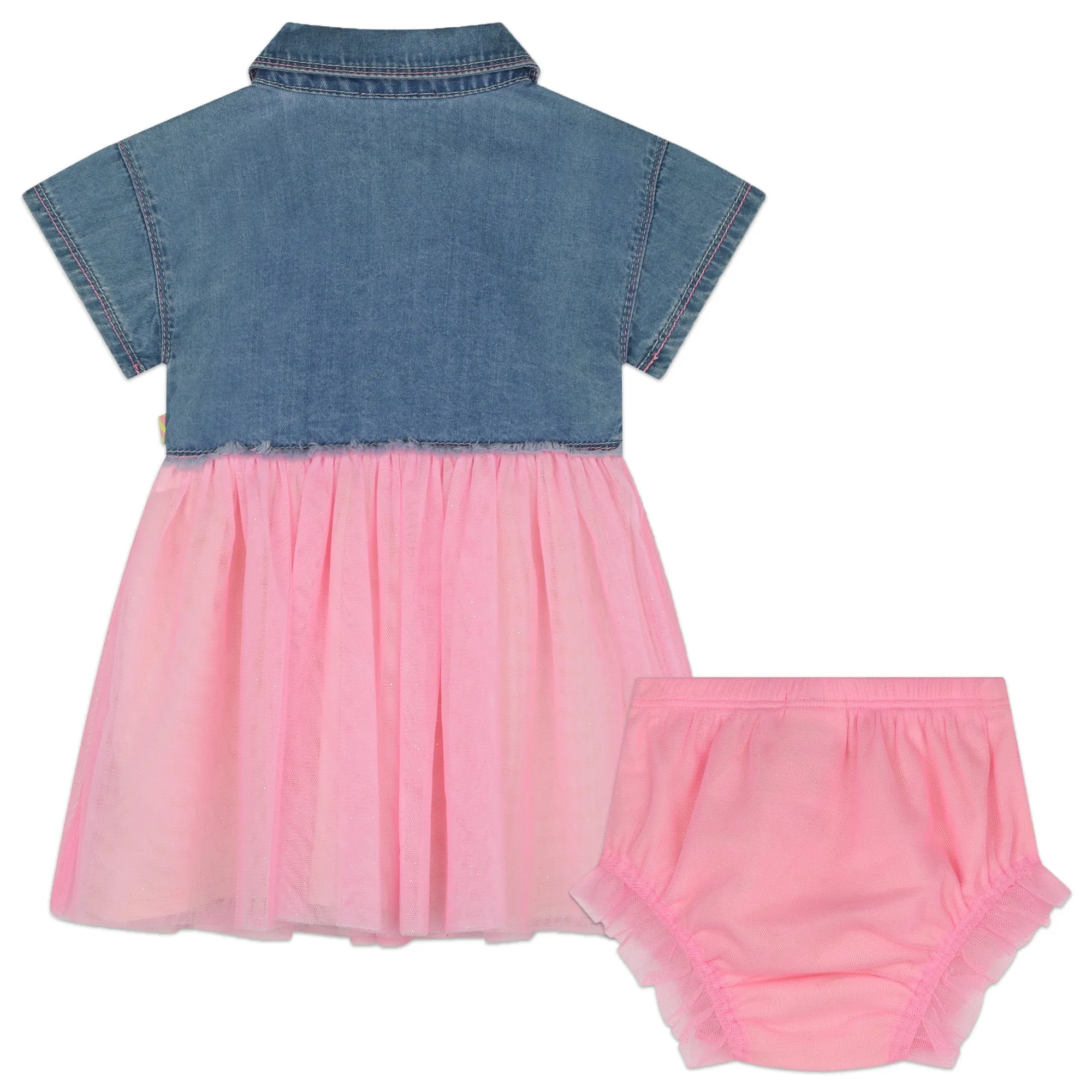 Billieblush Baby Girls Denim Tulle Dress