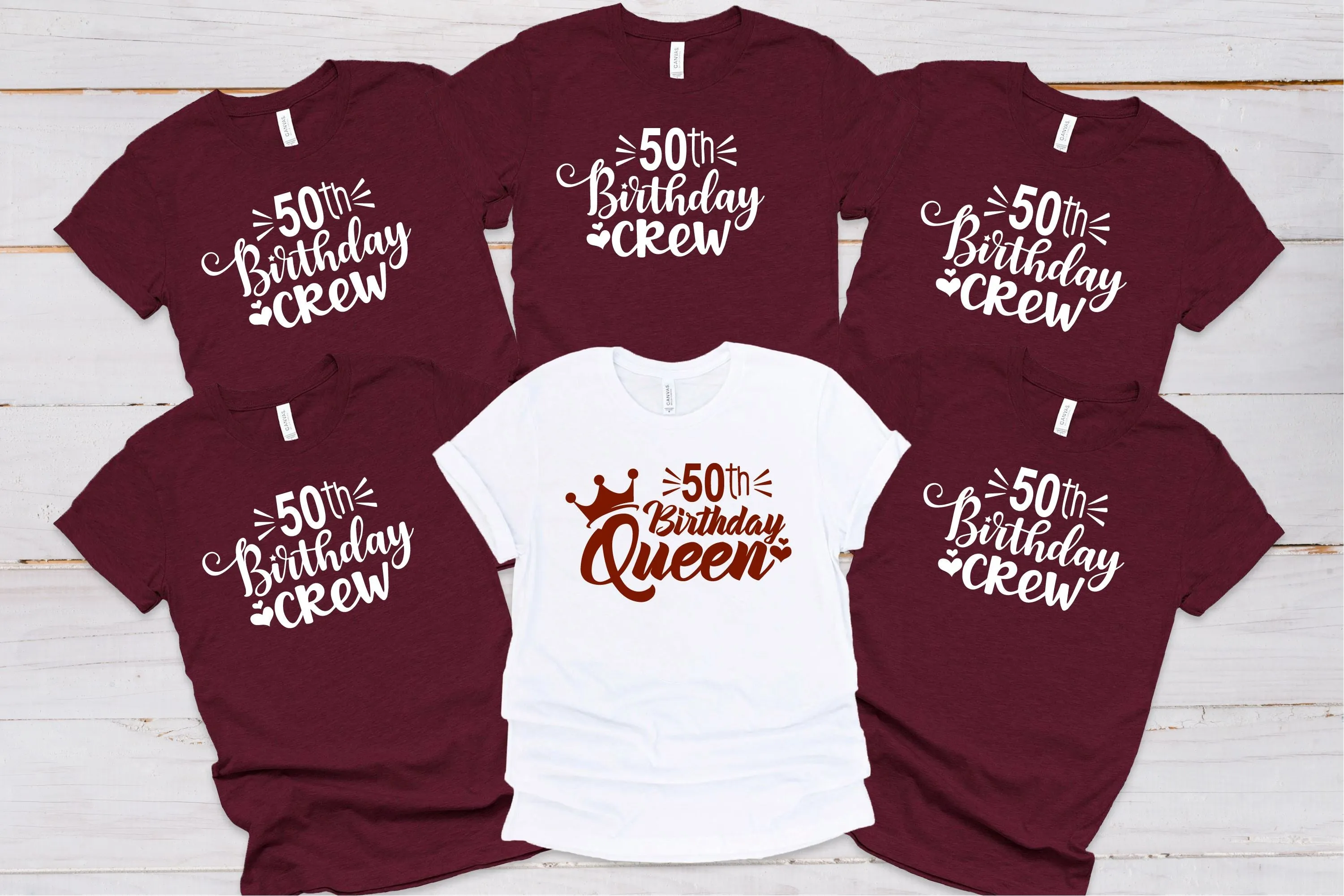 Birthday Crew and Queen Tops
