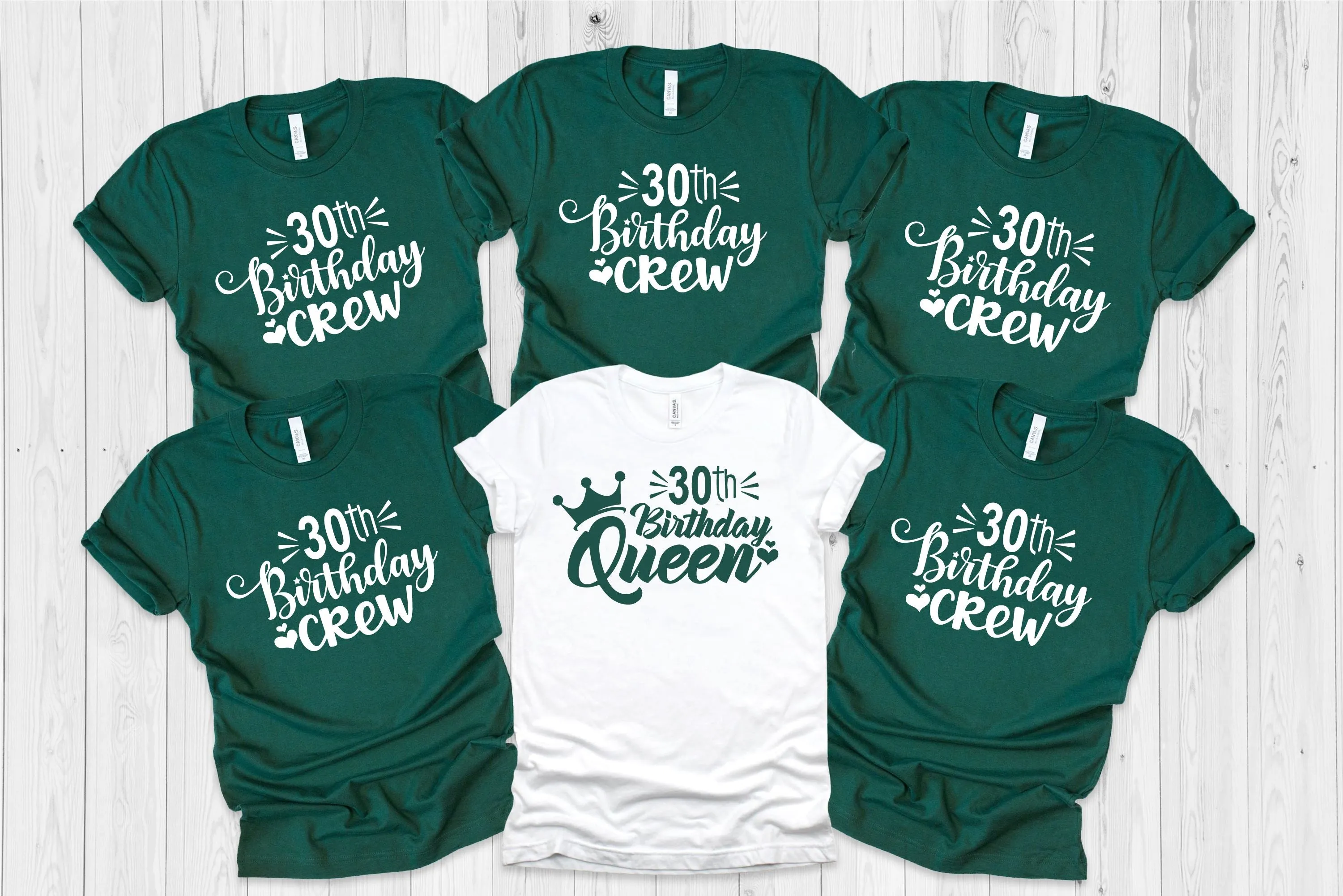Birthday Crew and Queen Tops