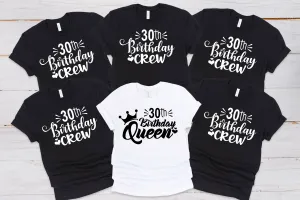 Birthday Crew and Queen Tops