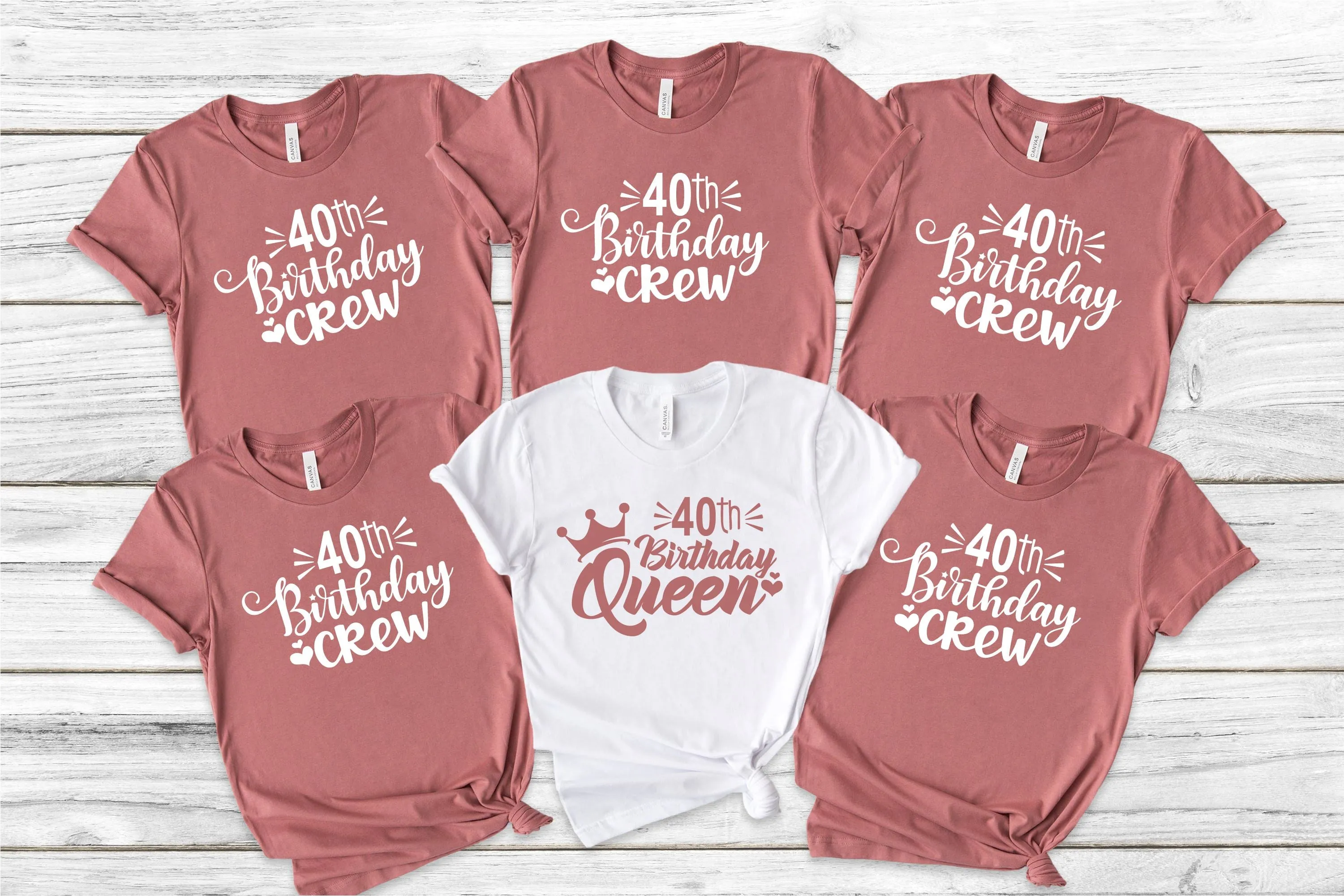 Birthday Crew and Queen Tops