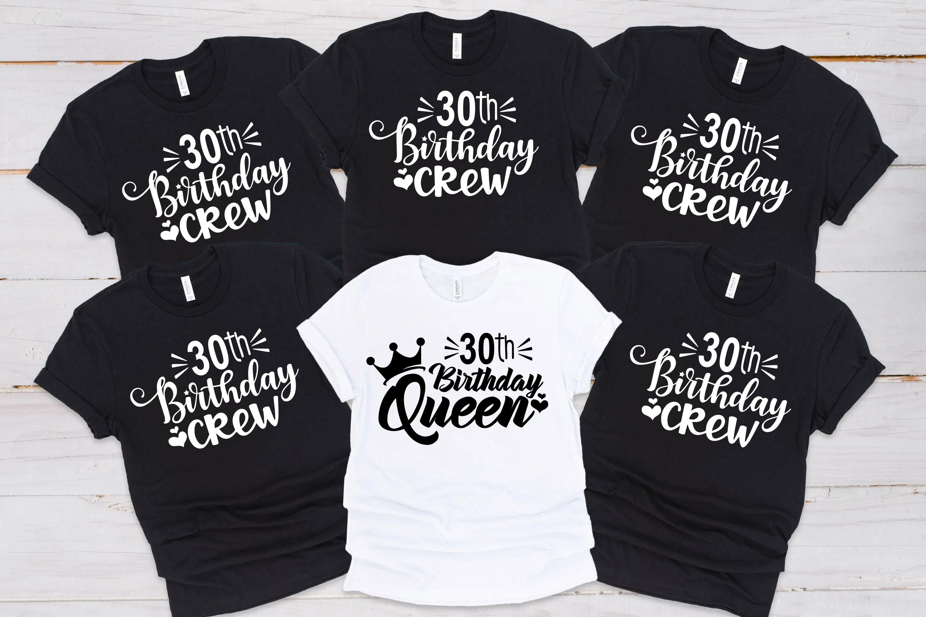 Birthday Crew and Queen Tops