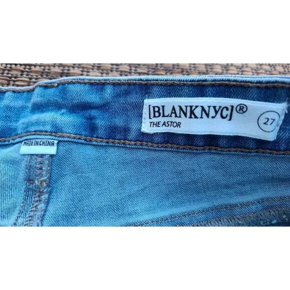 BLANK NYC 'DO YOU MIND' DENIM JEAN SHORTS SIZE 27 CUT OFF NWT