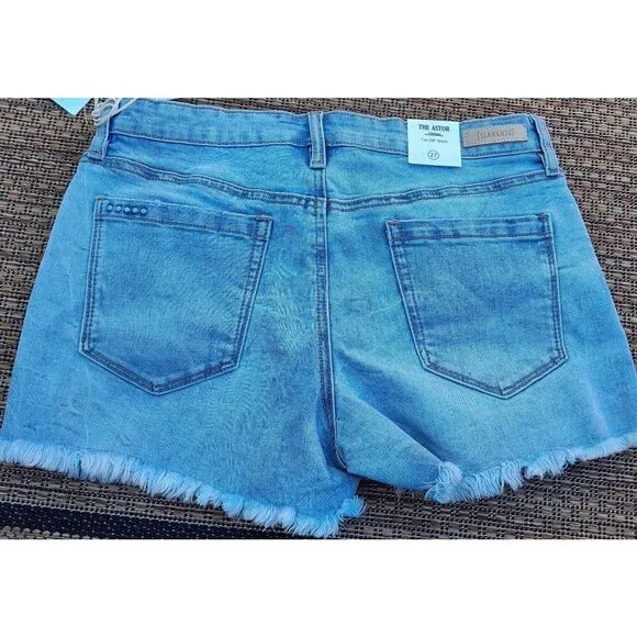 BLANK NYC 'DO YOU MIND' DENIM JEAN SHORTS SIZE 27 CUT OFF NWT