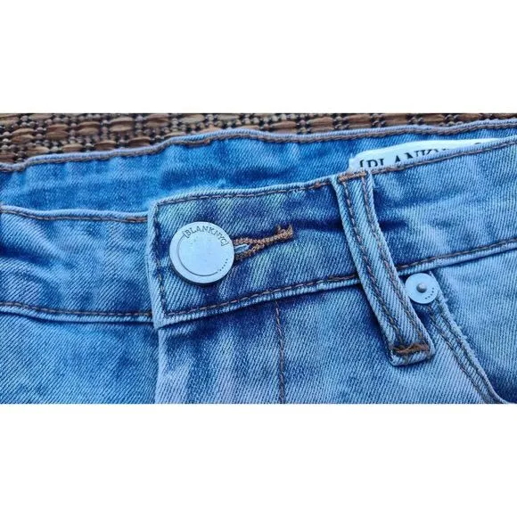 BLANK NYC 'DO YOU MIND' DENIM JEAN SHORTS SIZE 27 CUT OFF NWT