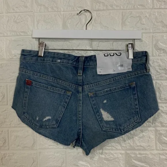 BRAND NEW BDG DOLPHIN LOW RISE DENIM SHORTS | MEDIUM BLUE WASH | CHEEKY MODERN E