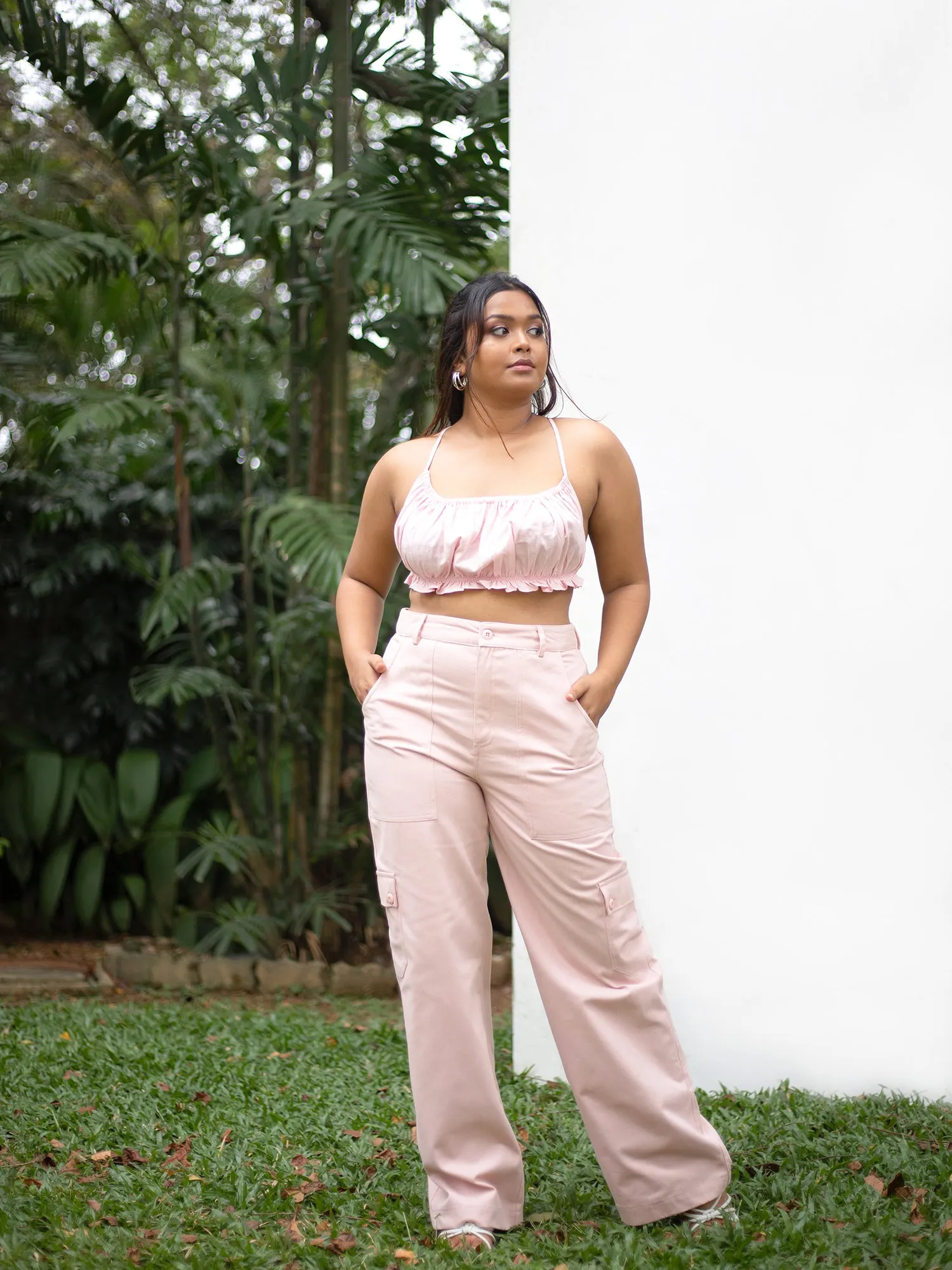 Bustier Detail Back Tieup Top
