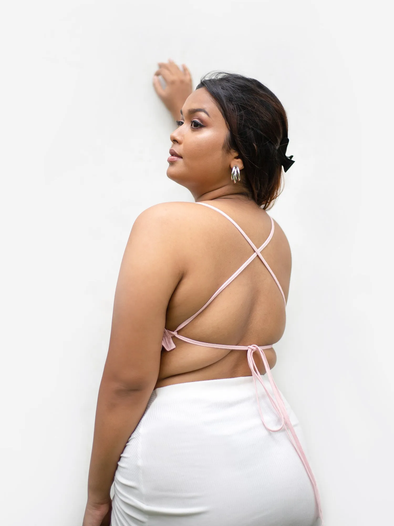 Bustier Detail Back Tieup Top
