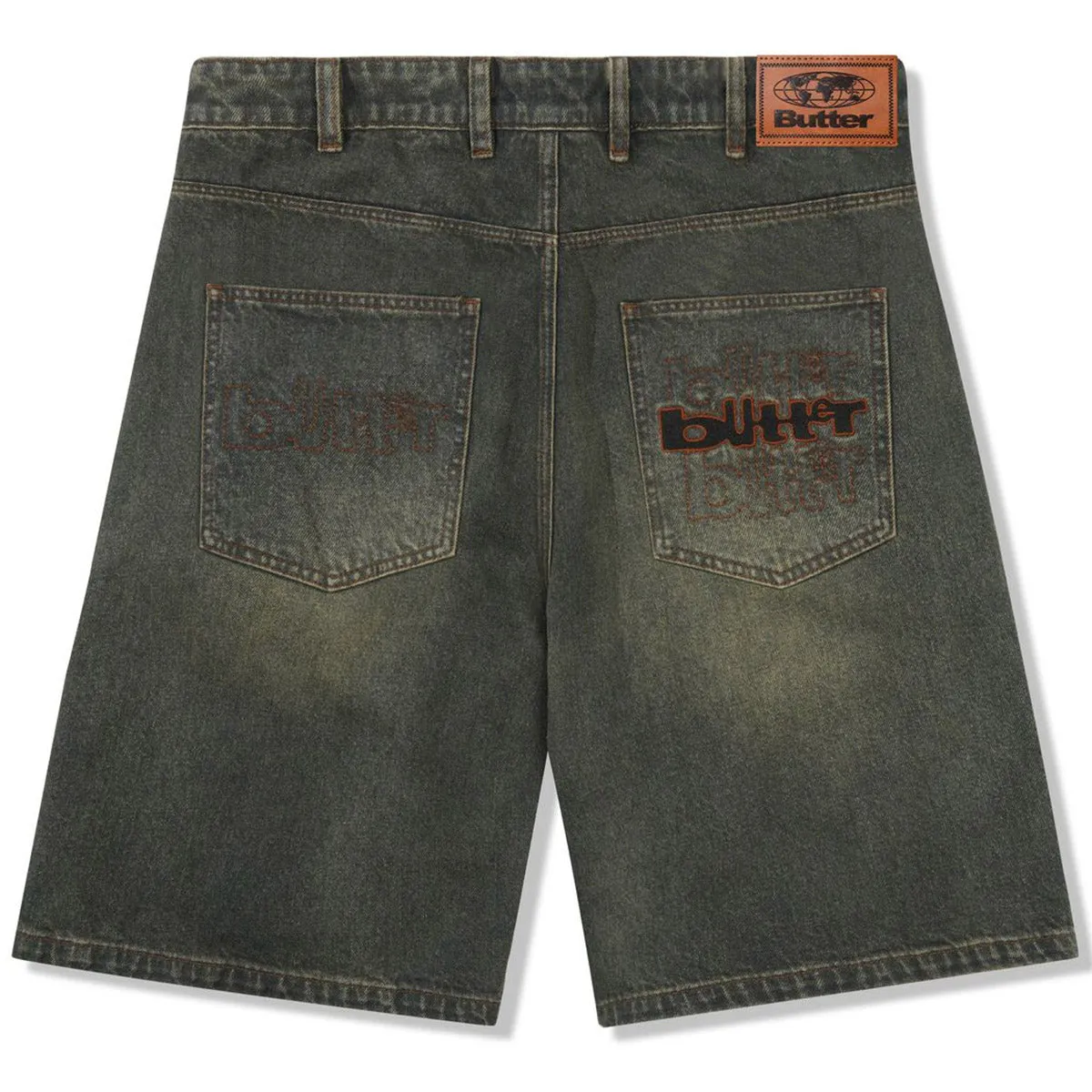 Butter Goods - Warped Denim Shorts Dirty Wash Indigo