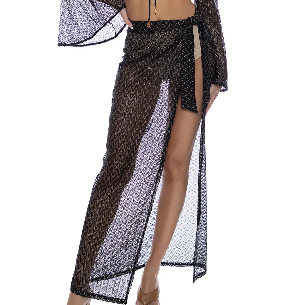 BUZZING - Long Wrap Skirt