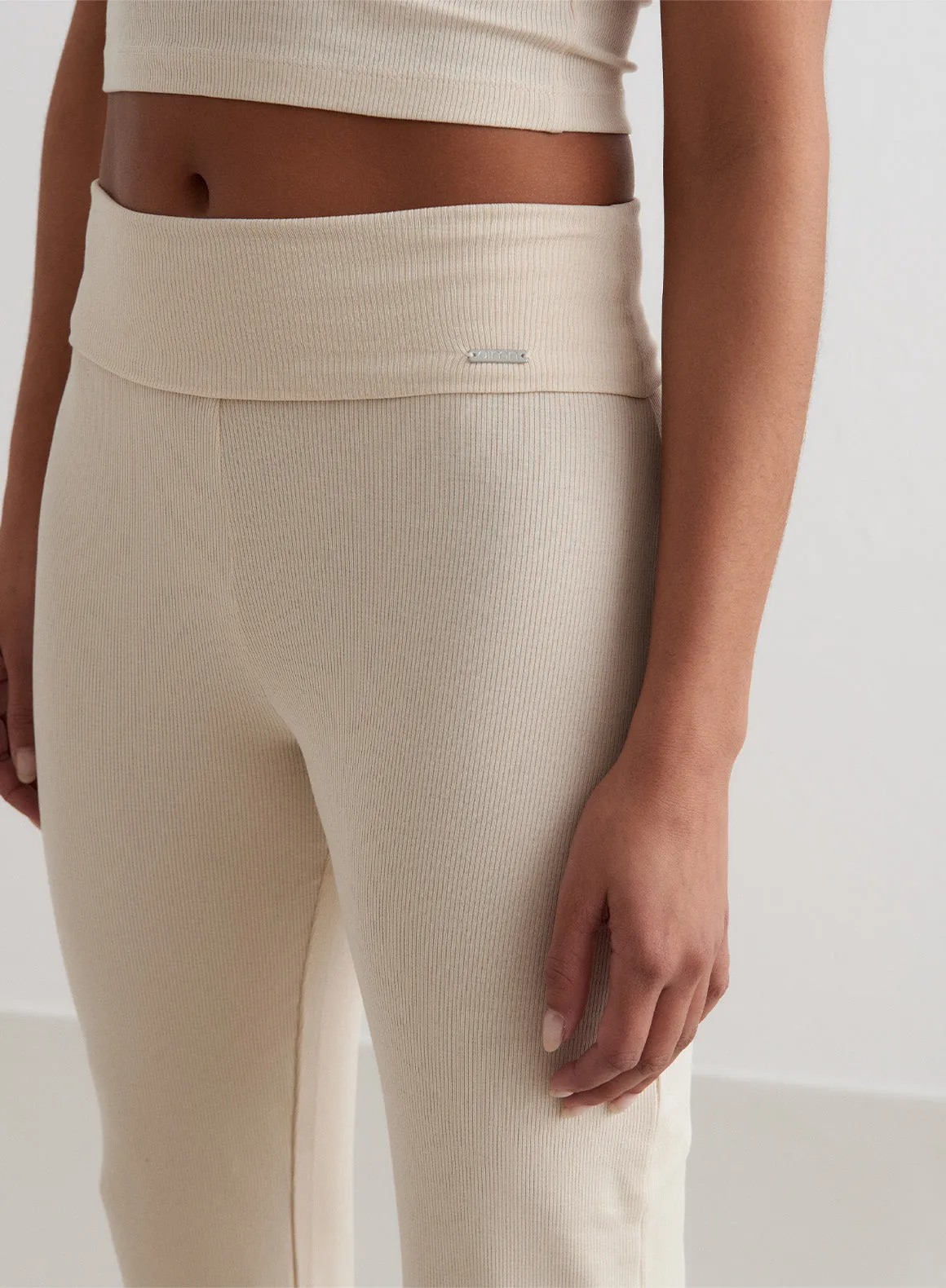 Cafè Au Lait Ease Ribbed Pants