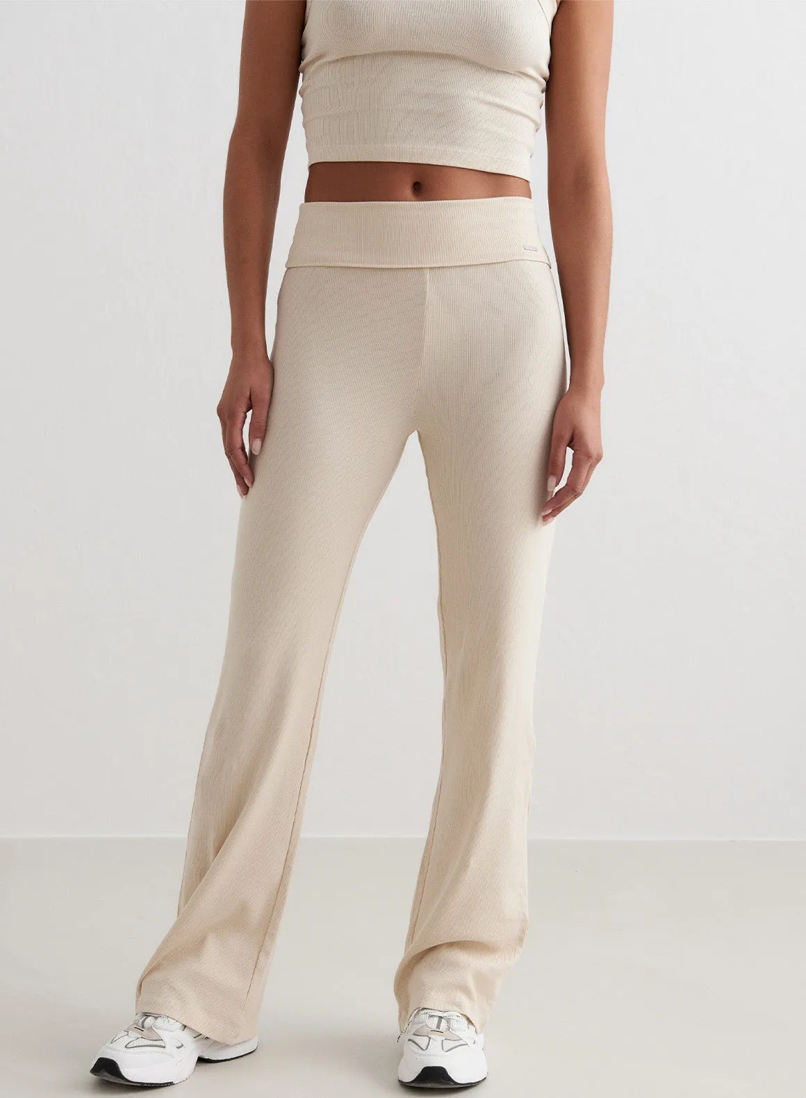 Cafè Au Lait Ease Ribbed Pants
