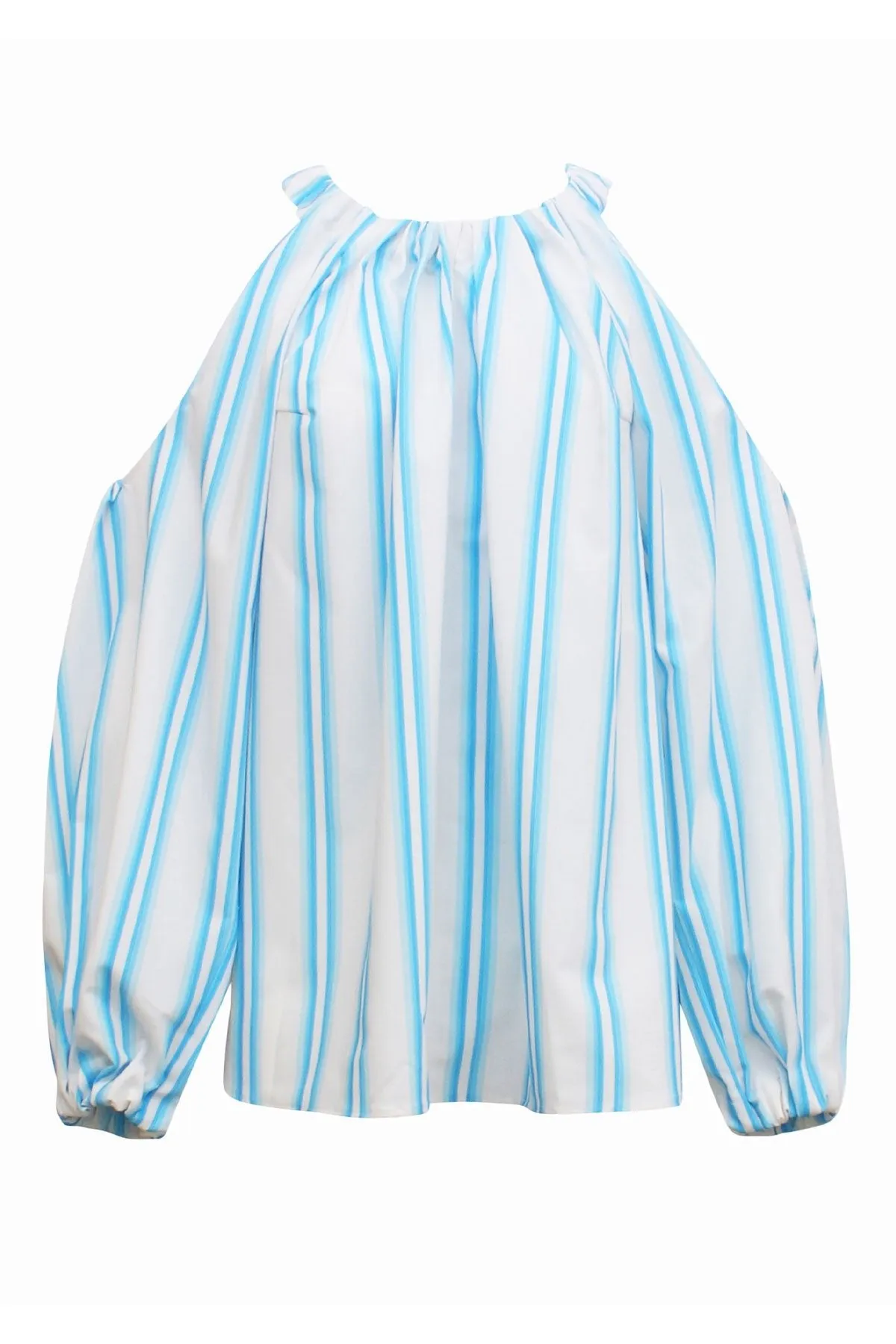 Carmen Top in Stripe Blue