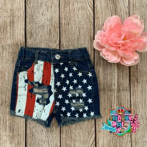 Children's Stars/Stripes Denim Shorts