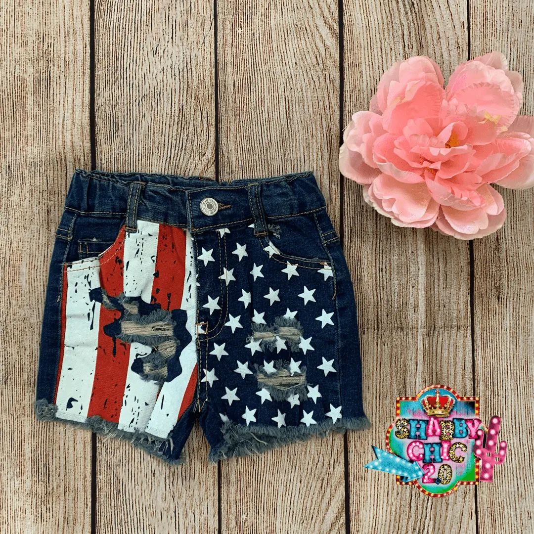 Children's Stars/Stripes Denim Shorts