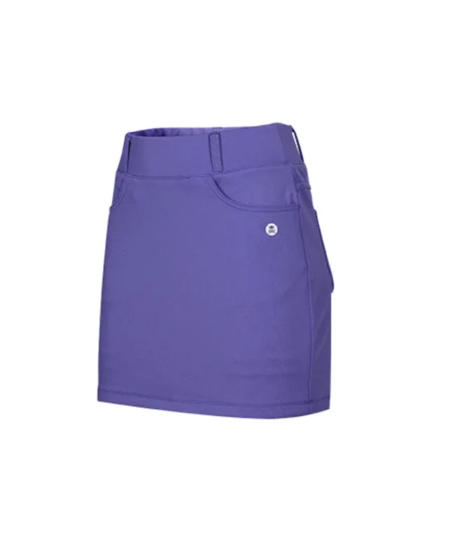 CHUCUCHU Women's Spring Jersey H-Line Skirt - VIOLET