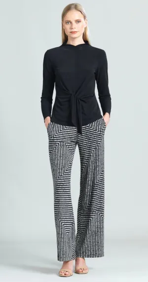 Clara Sunwoo Solid Center Front Tie Top