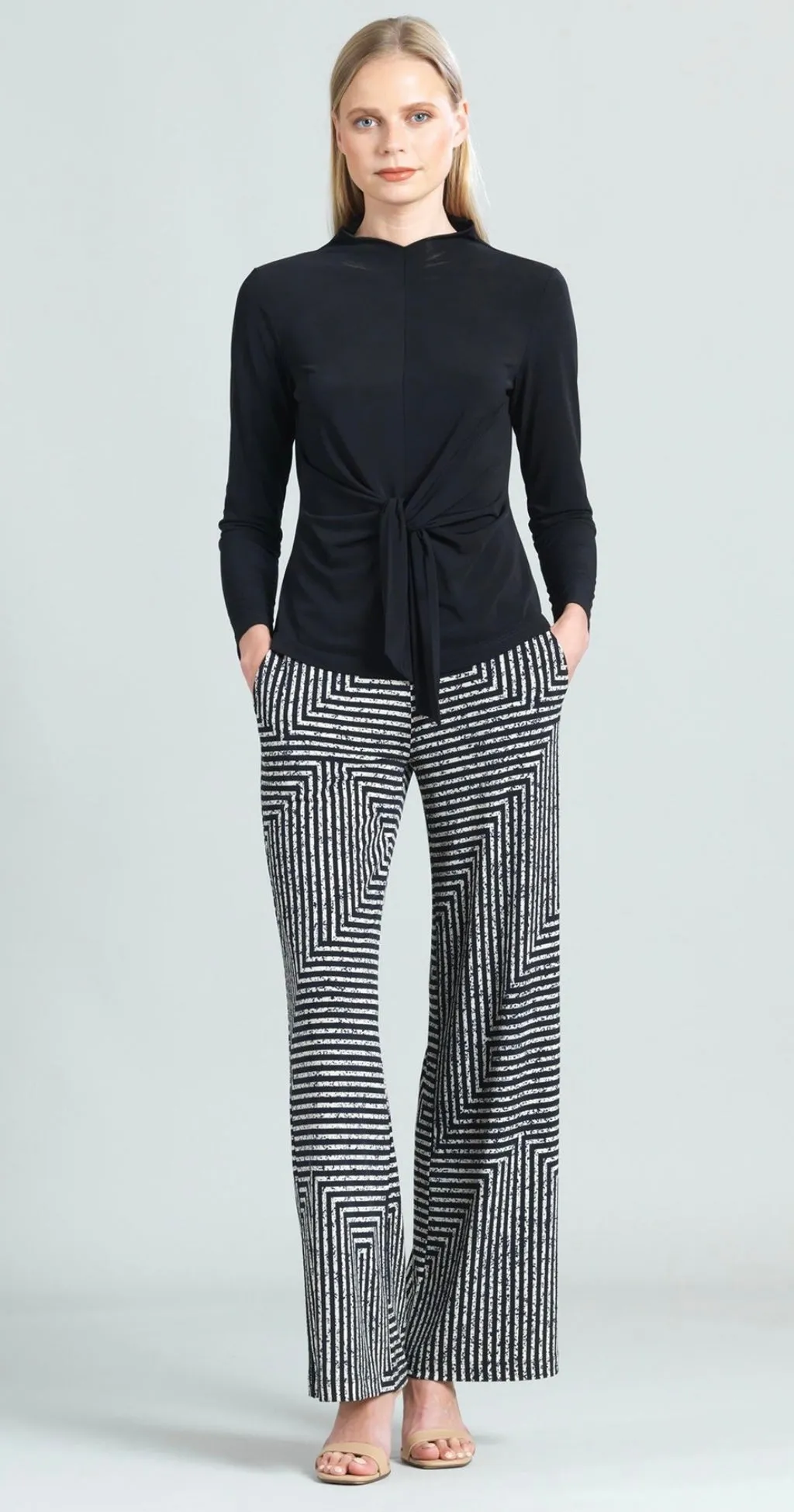 Clara Sunwoo Solid Center Front Tie Top