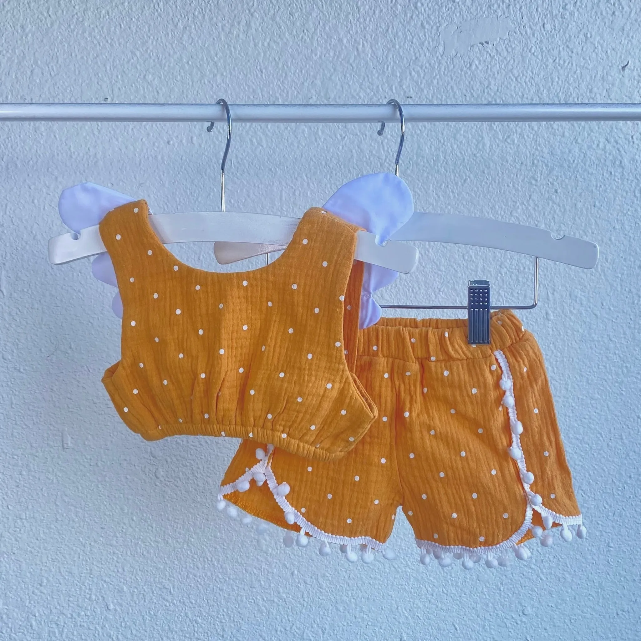Clarita Crop Top & Short Linen Set