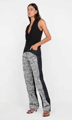 CLAUDELLE JEAN - SILVER/DEEP INDIGO