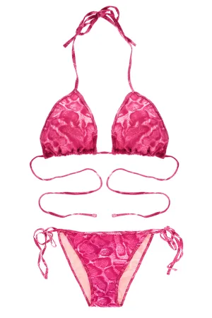 CLUBE BOSSA PINK ANIMAL Print Triangle Bikini