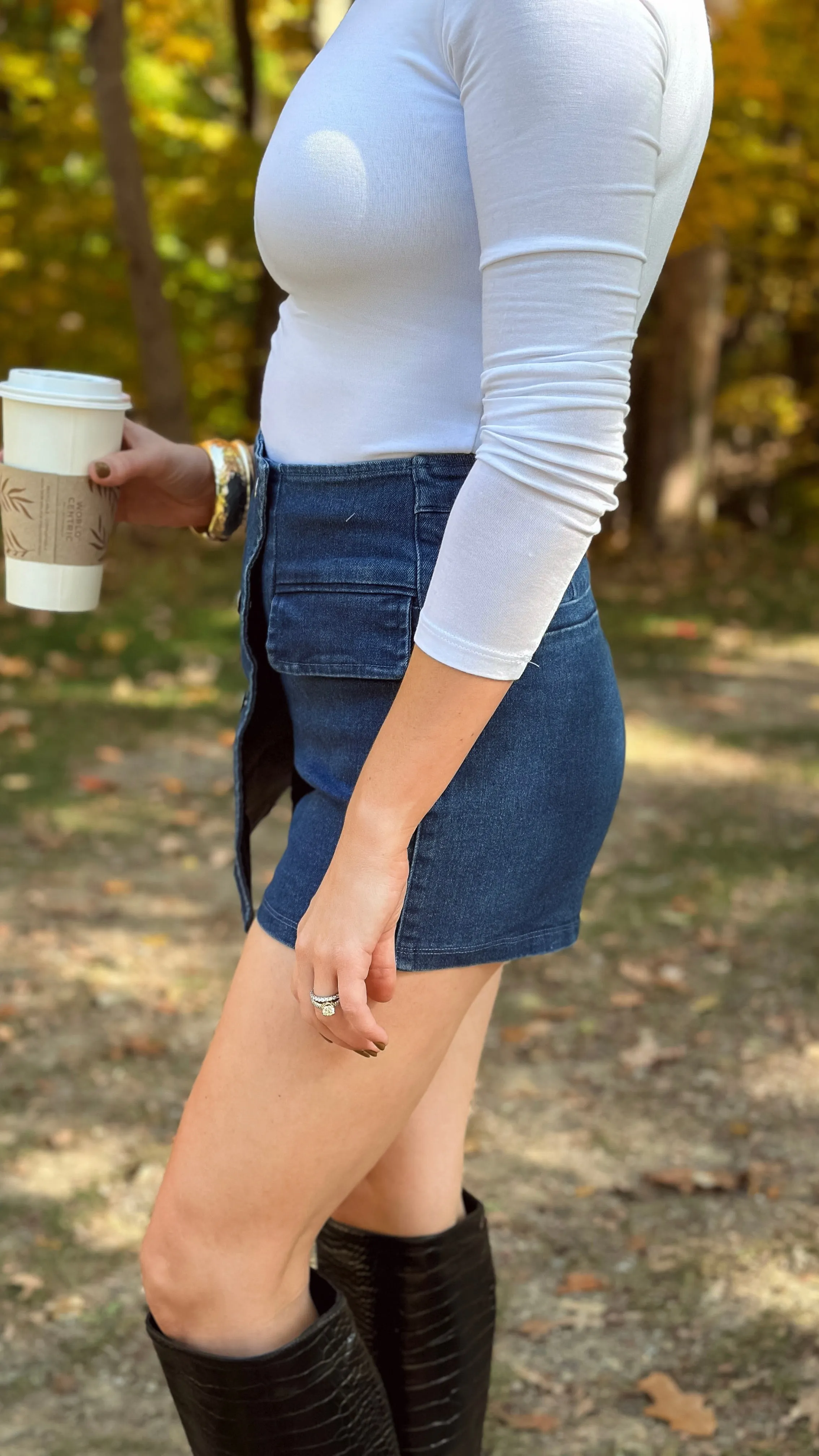 Conway Denim Skort