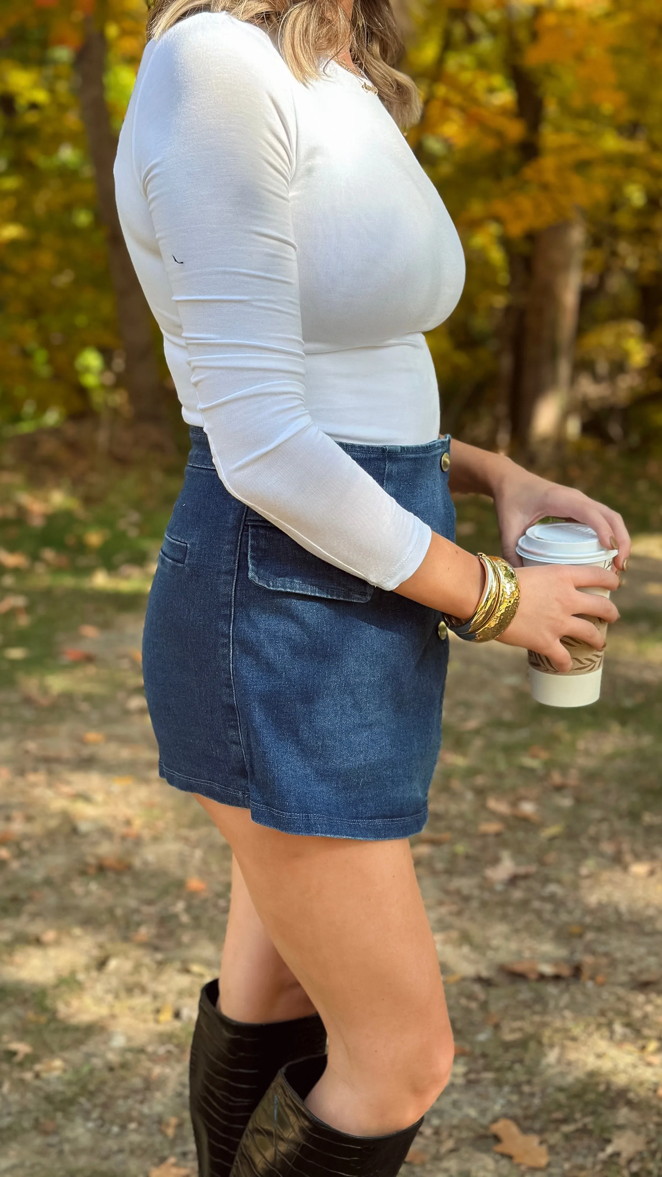 Conway Denim Skort