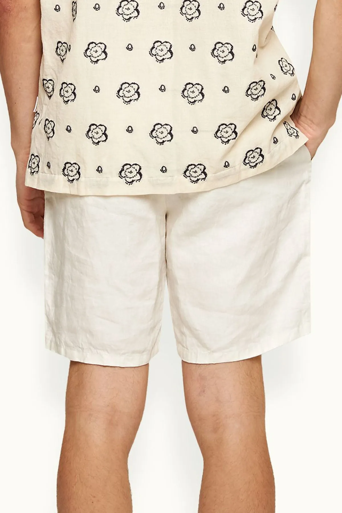 Cornell Linen Short  in Sand Bar