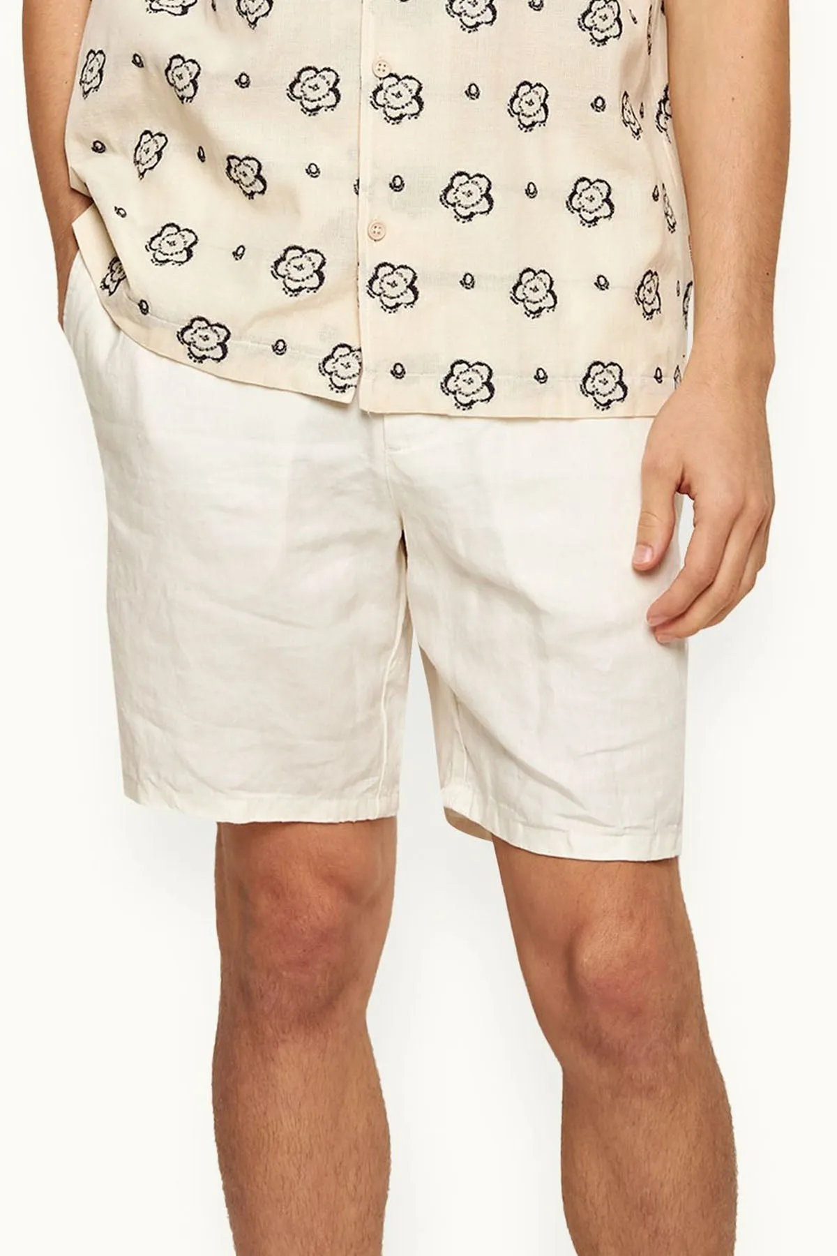 Cornell Linen Short  in Sand Bar