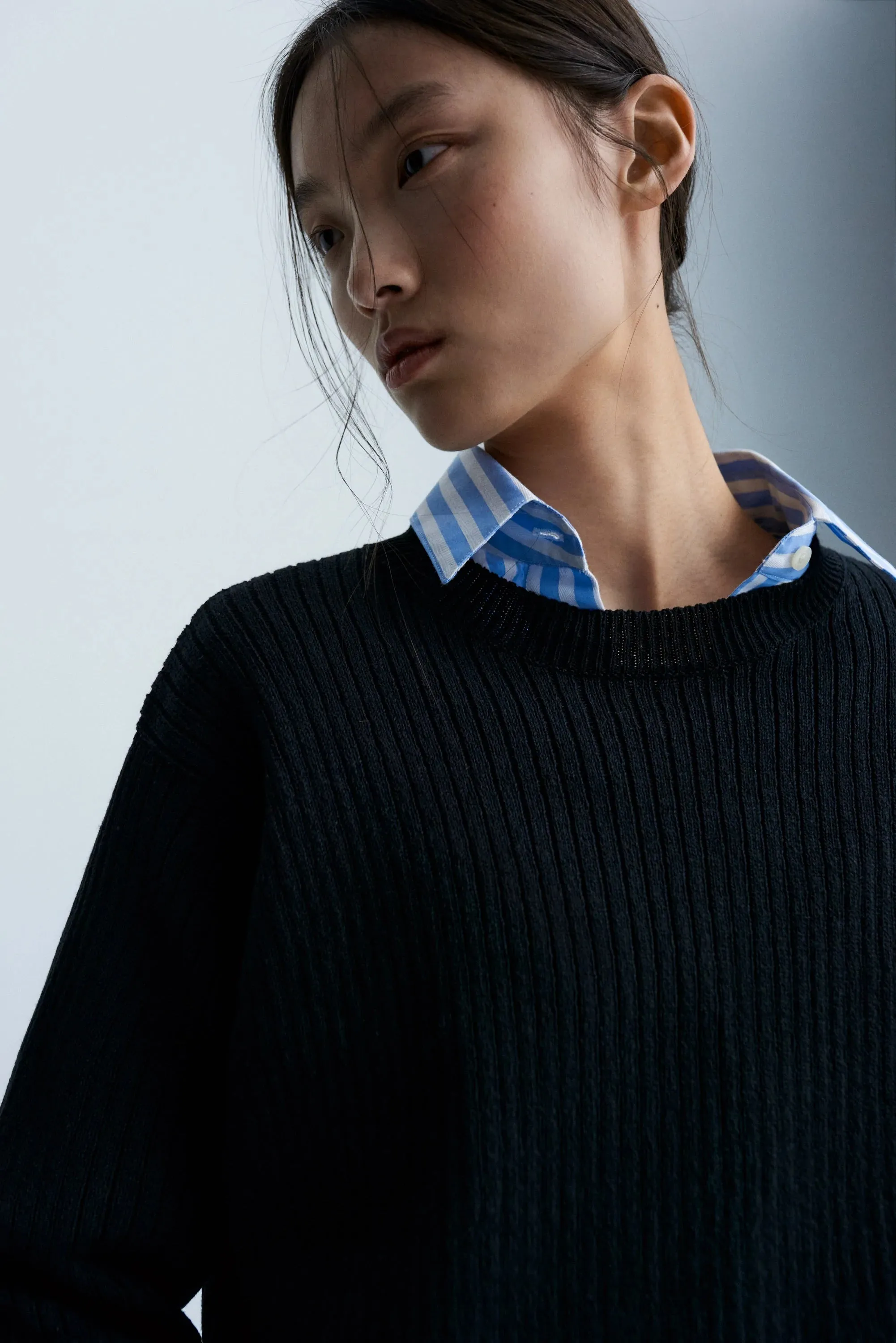 Cotton Sweater, Black