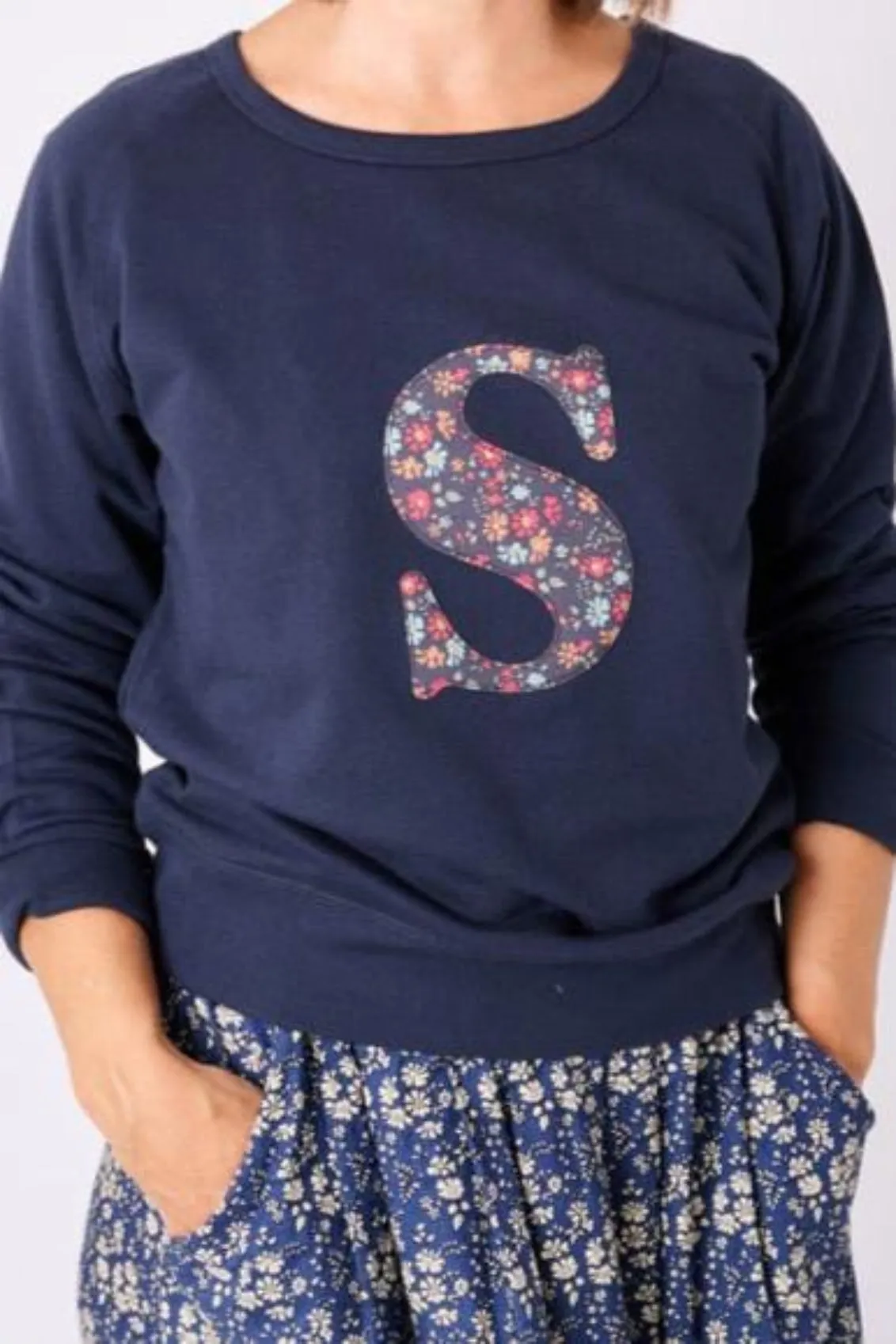 Create Your Own Navy Ladies Sweatshirt