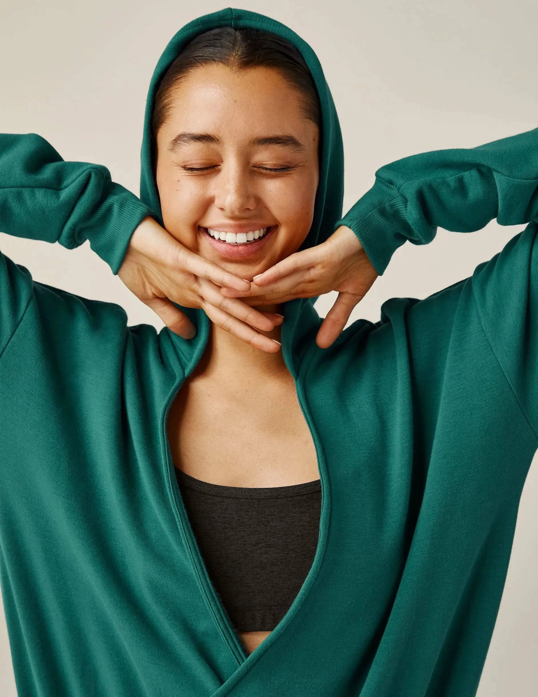Cross Your Heart Pullover Lunar Teal Heather