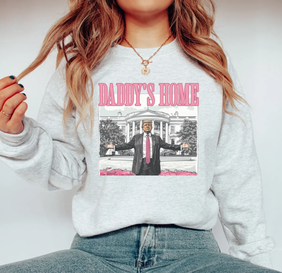Daddy's Home MAGA Unisex Crewneck Sweatshirt