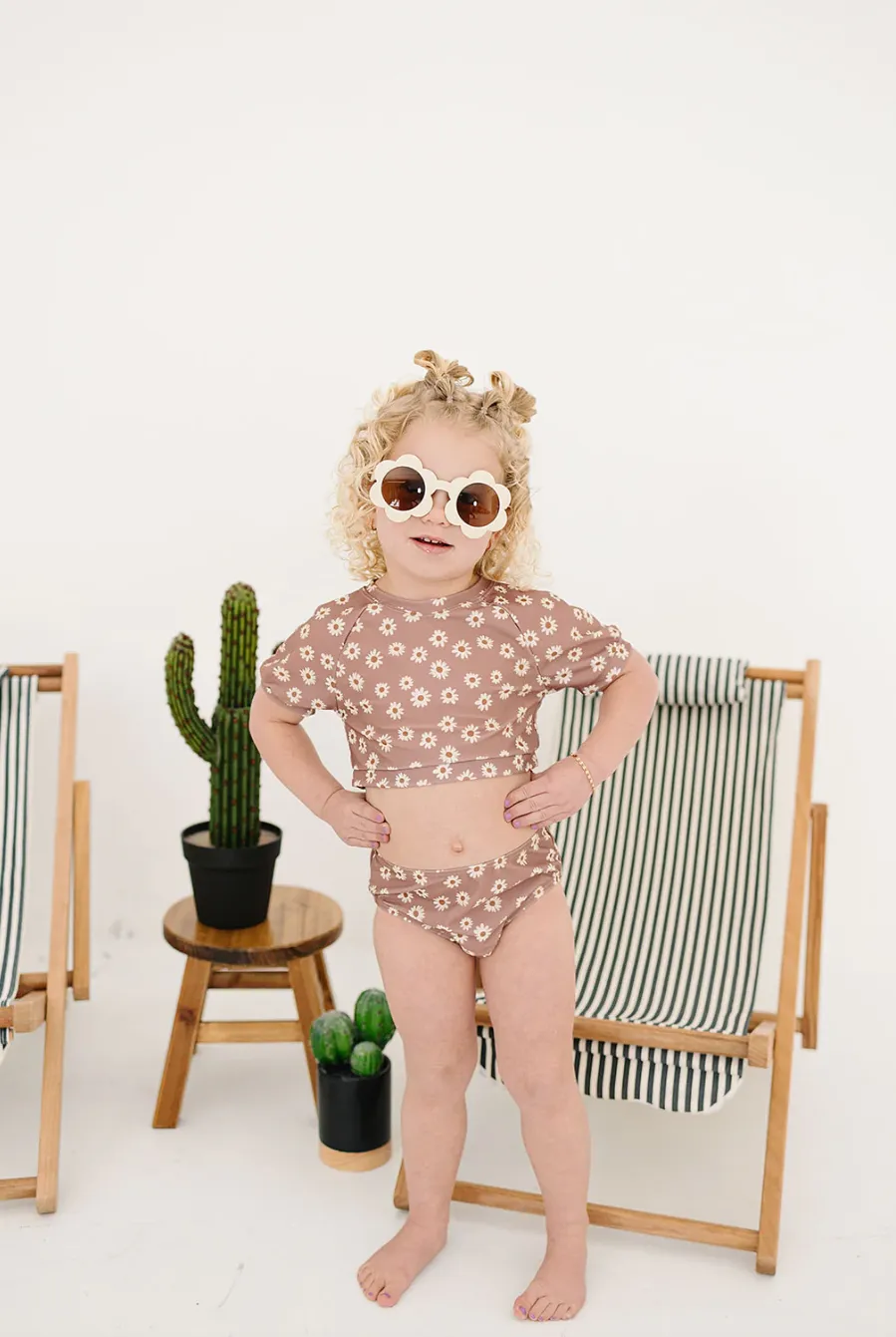 Daisy Short Sleeve Bikini Set