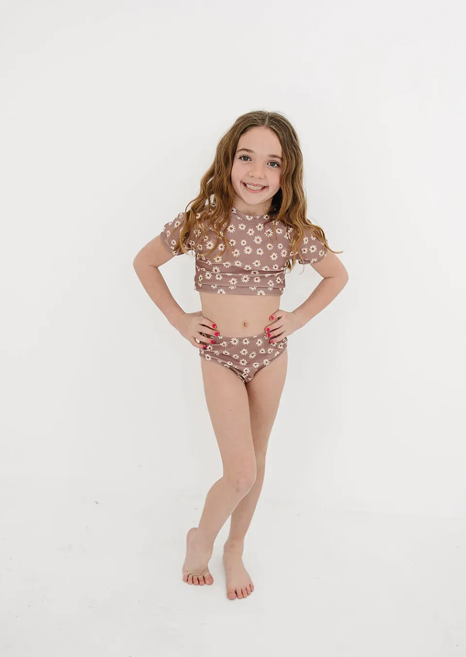 Daisy Short Sleeve Bikini Set