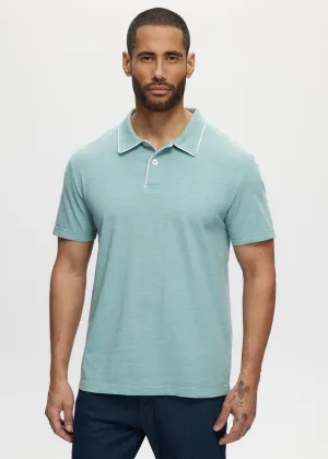 Damian Slub Jersey Enzyme Wash Tipped Polo