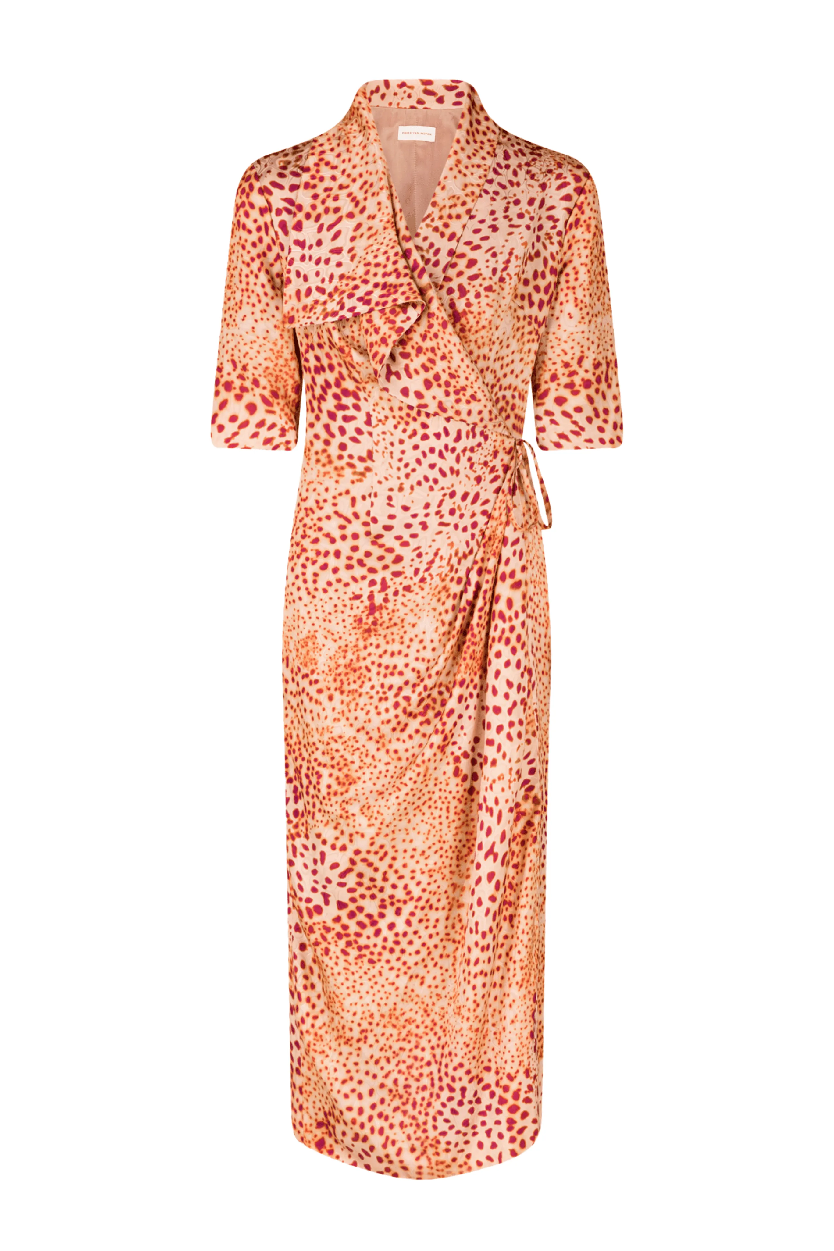 Danice Print Jacquard Wrap Dress