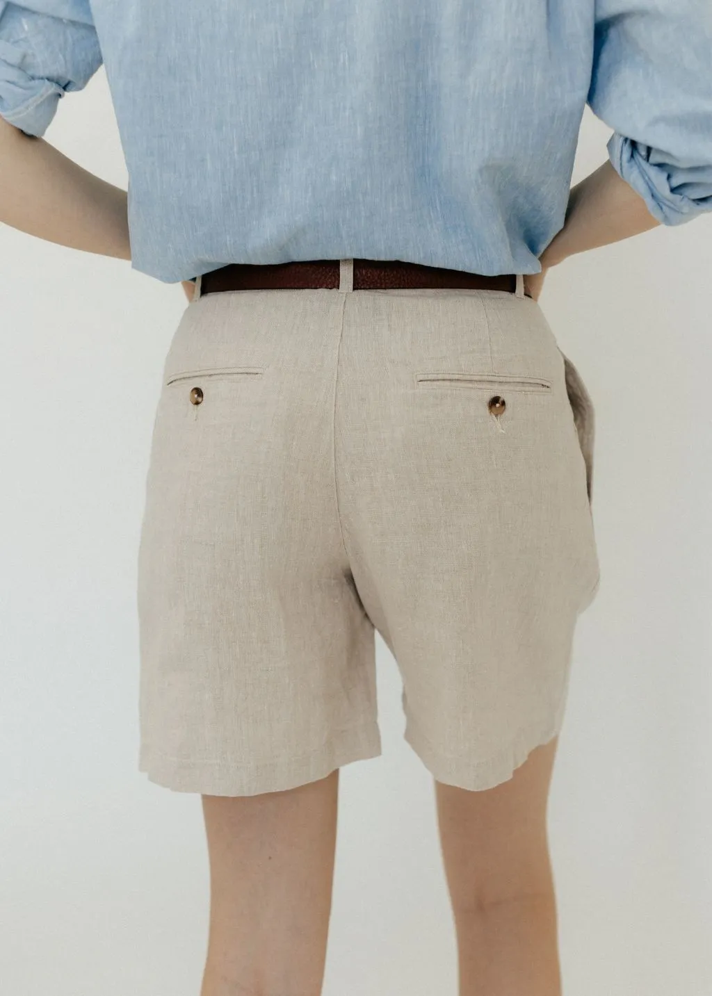 Denimist Double Pleat Shorts