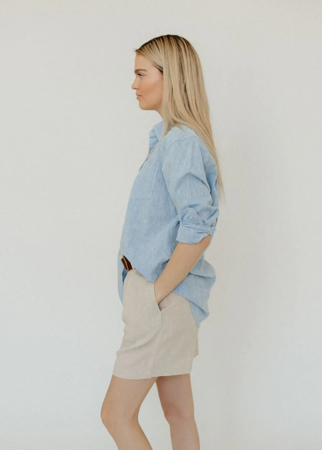 Denimist Double Pleat Shorts