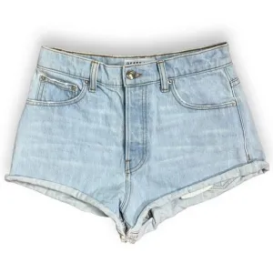 Derek Lam 10 Crosby Shorts Women’s 27 Light Wash Denim Button Fly High Rise