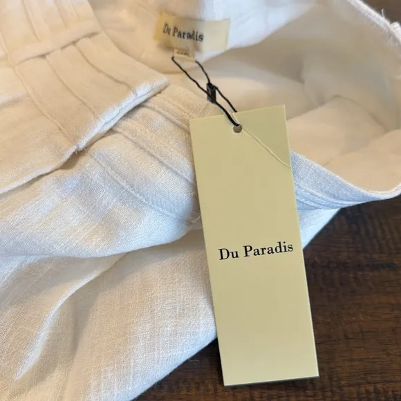 DU PARADIS Linen Shorts