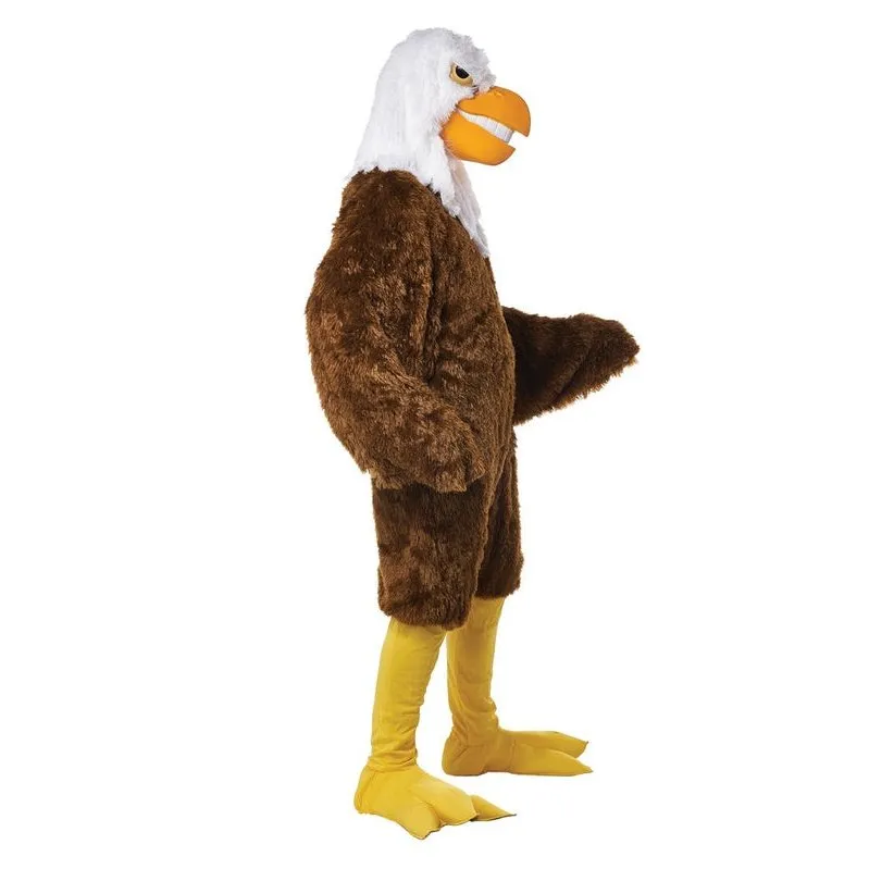 Eagle Maniac Mascot Adult Costume