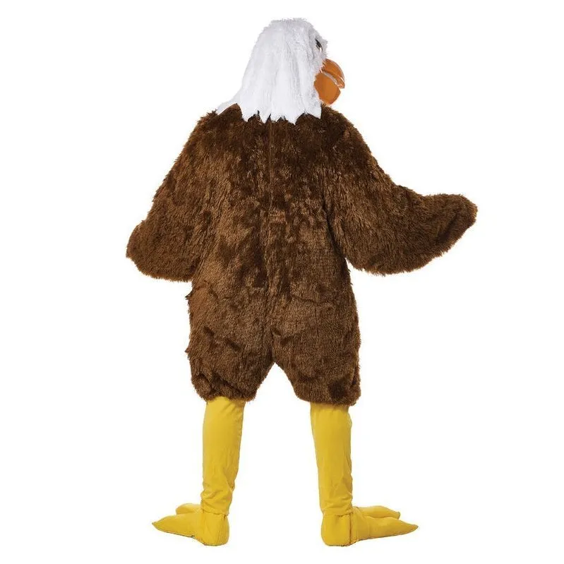Eagle Maniac Mascot Adult Costume