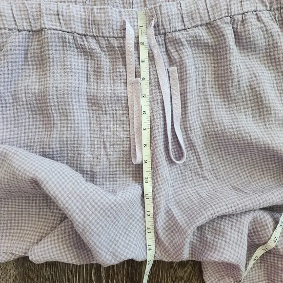 Eileen Fisher Drawstring Mid Thigh Shorts In Puckered Organic Linen Size 3X New