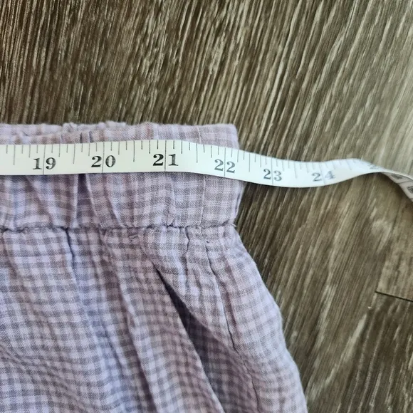 Eileen Fisher Drawstring Mid Thigh Shorts In Puckered Organic Linen Size 3X New