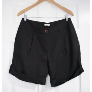 Eileen Fisher Linen Cuffed Shorts, Size 10