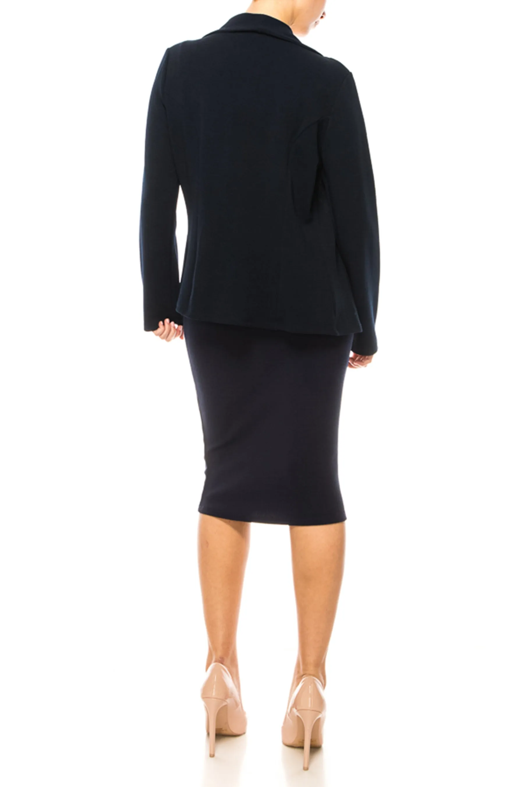 Elegant 2-Piece Suit – Blazer and Pencil Skirt, Professional Workwear V738-S1701SET $18Each